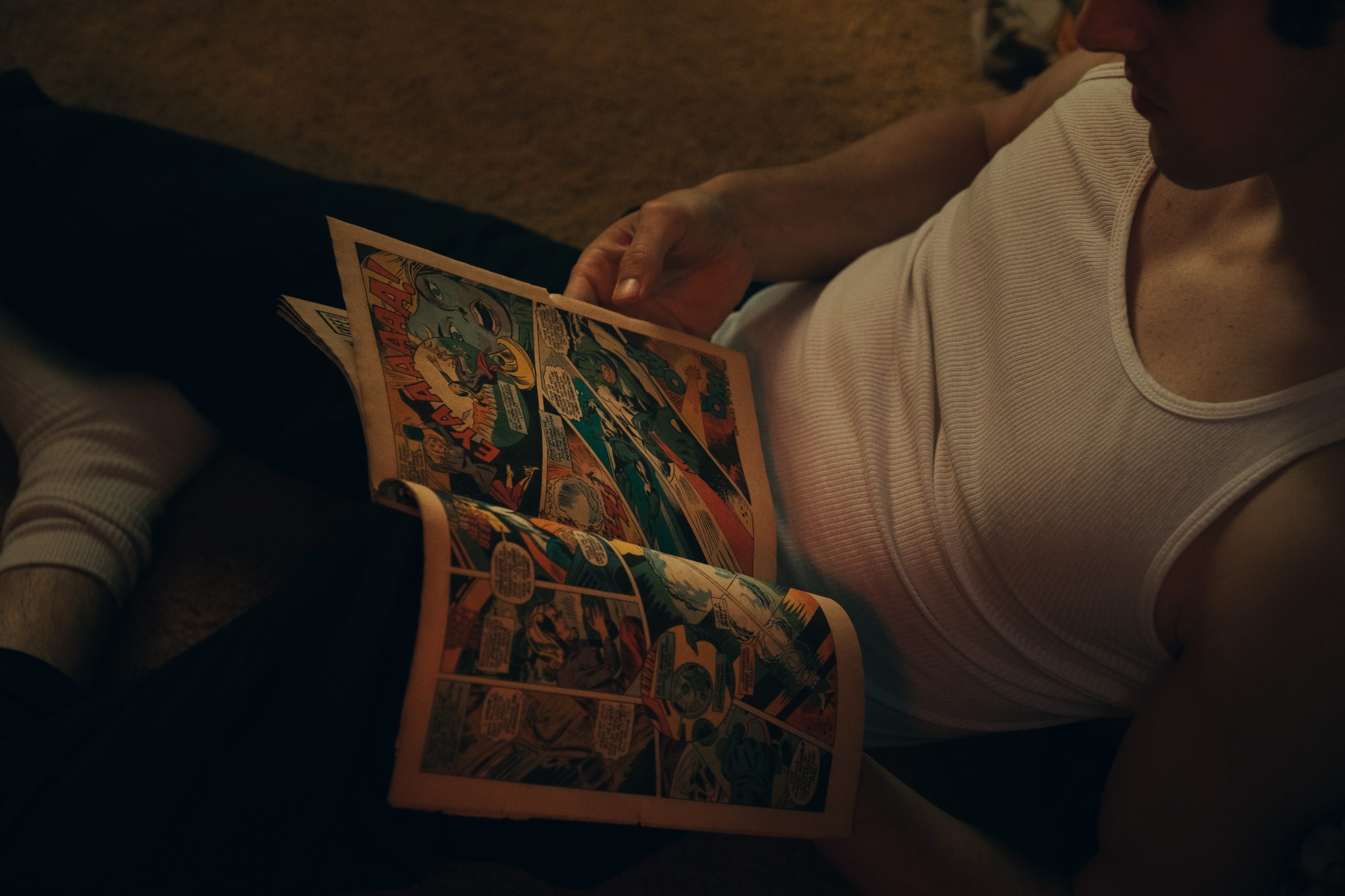 Man Reading Comic