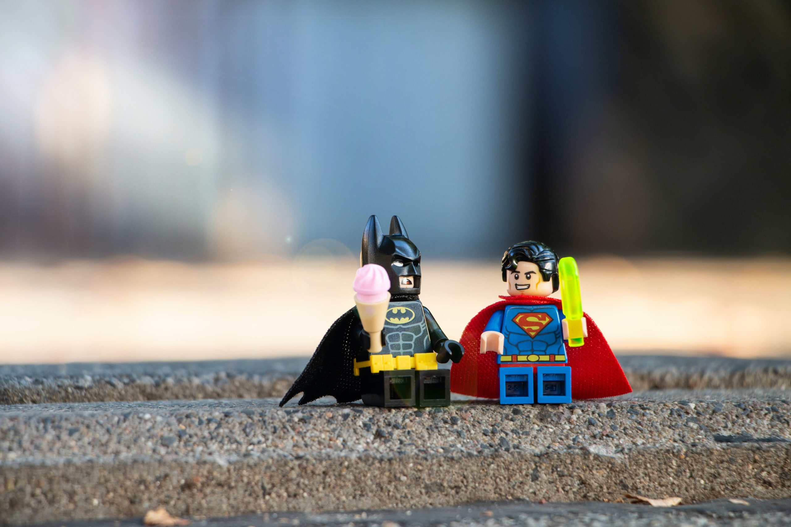 Batman and Superman Legos